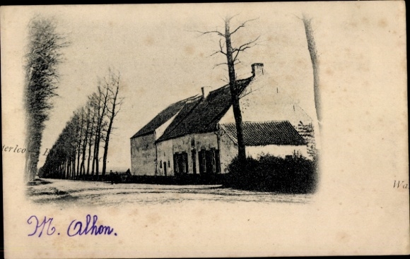 PC Waterloo Walloon Brabant, street scene, misprint