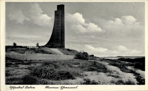 Postcard Ostseebad Laboe, Marine Memorial