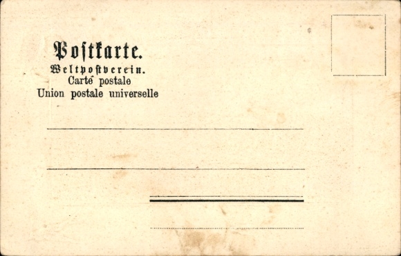 Passepartout Chromo-Litho Wittenberge on the Elbe Prignitz, partial view, Elstertor