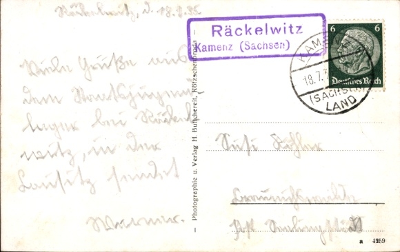 KP Räckelwitz Oberlausitz, Räklewitz, odcinek ulicy