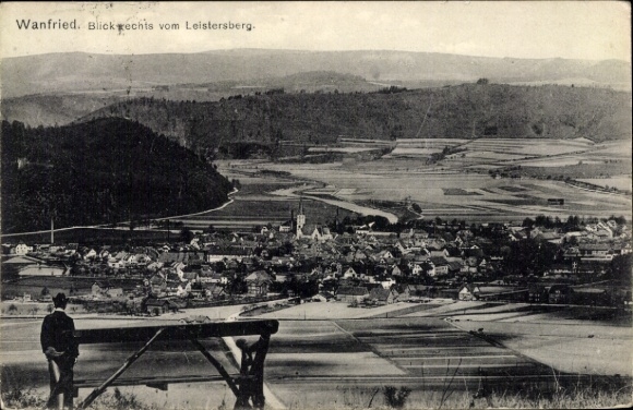KP Wanfried na Werra Hesse, widok z Leistersberg