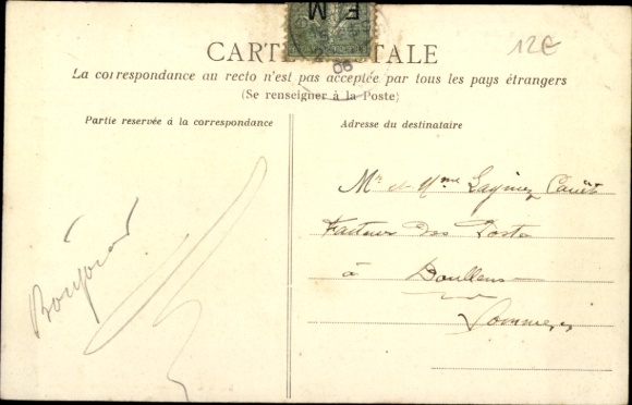 Postcard Frankreich, Life in the Fields, the Card Drawer
