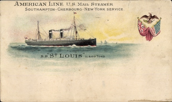 PC American Line, US Mail Steamer, SS St. Paul