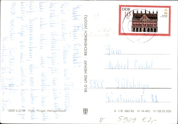 Postcard Farnroda in Thuringia, various views of landscape, buildings