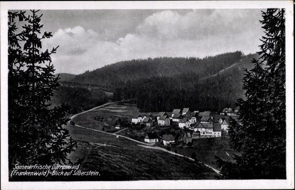 Postcard Dürrenwaid Geroldsgrün Upper Franconia, town view, view of Silberstein, Franconian Forest