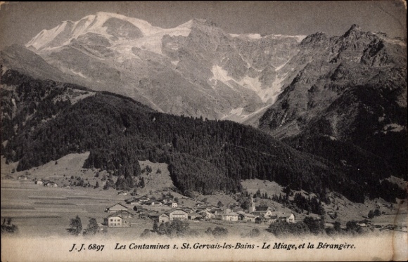 Ak Les Contamines Montjoie Haute Savoie, St. Gervais-les-Bains-Le Miage und Bérangère