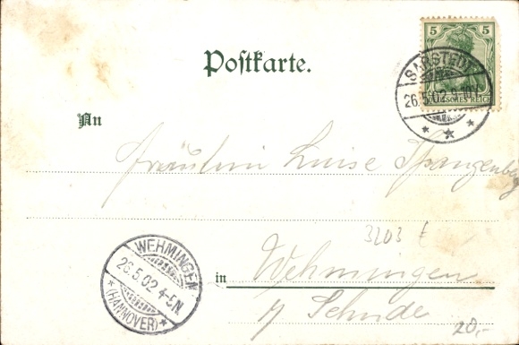 Chromo-Litho Sarstedt in Lower Saxony, restoration Sarstedter Hof, street