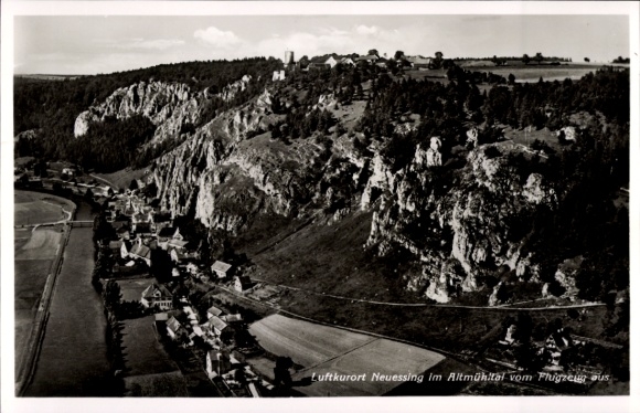 Postcard Neuessing Essing in the Altmühltal, aerial photograph