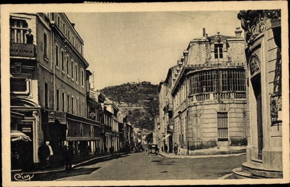 Postcard Alès Alais Gard, urban scenery, buildings, street view, cars