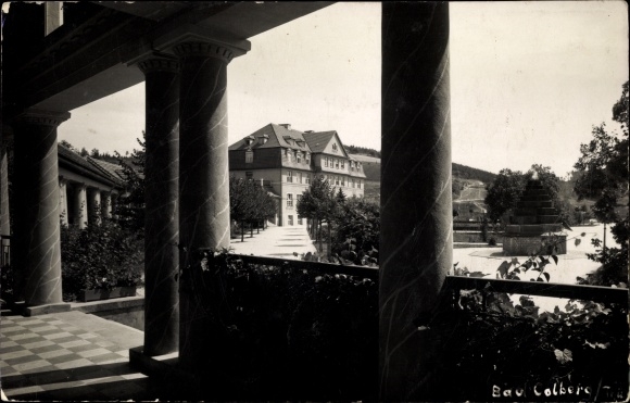 Photo Postcard Bad Colberg Heldburg in Thuringia, partial view, colonnade
