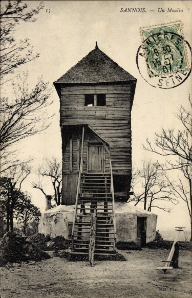 Postcard Sannois Val d'Oise, Mill