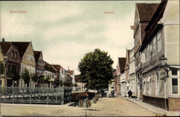 PC Buxtehude in the district of Stade, street section, Ostfleth