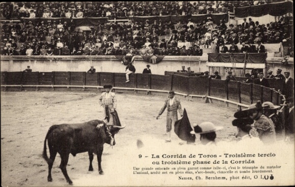 Ak Stierkampf, Troisième tercio ou troisième phase de la Corrida