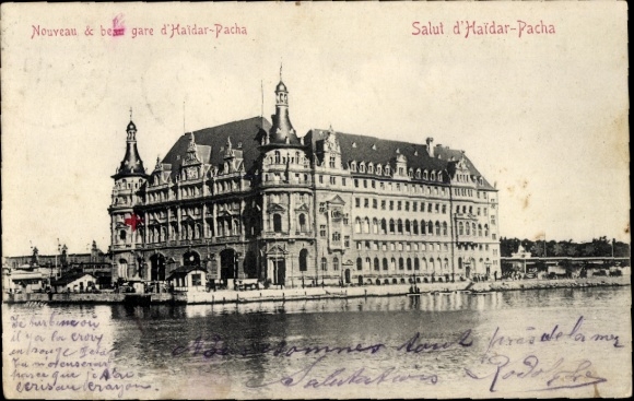 Postcard Constantinople Istanbul Türkiye, goal by Haidar Pasha