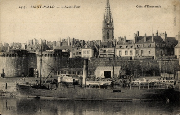 CPA Saint Malo Ille et Vilaine Bretagne, L'Avant-Port Côte d'Emeraude