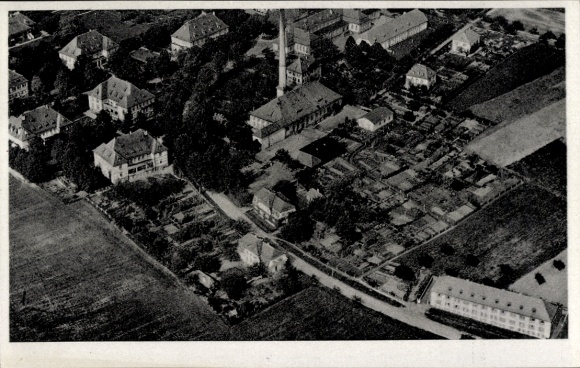 Postcard Kirchroth in Lower Bavaria, aerial photograph