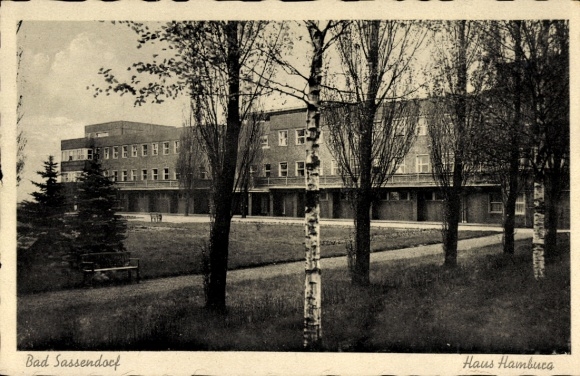 Postcard Bad Sassendorf in Westphalia, House Hamburg