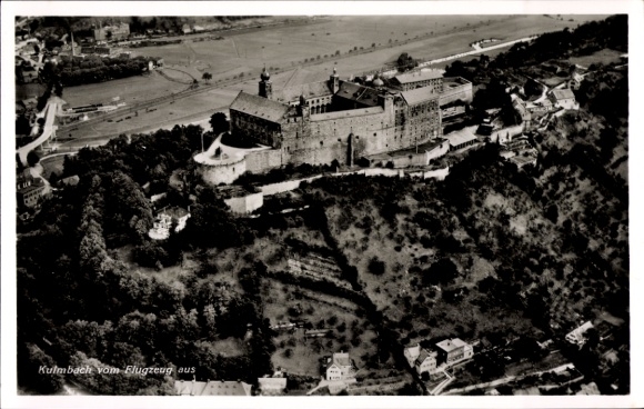 Postcard Kulmbach in Upper Franconia, aerial photo