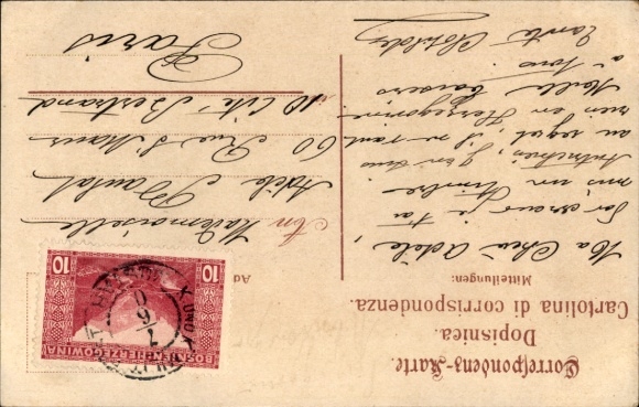 Postcard Montenegro, men in folk costumes