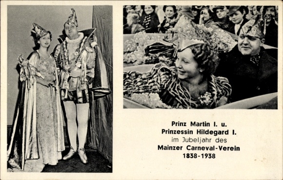 KP Mainz am Rhein, Mainz Carneval Club, książę Marcin I, księżna Hildegarda I, rok jubileuszowy 1938