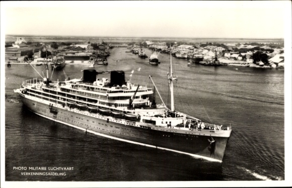 Ak passagiersstoomboot MS Willem Ruys, Koninklijke Rotterdamsche Lloyd