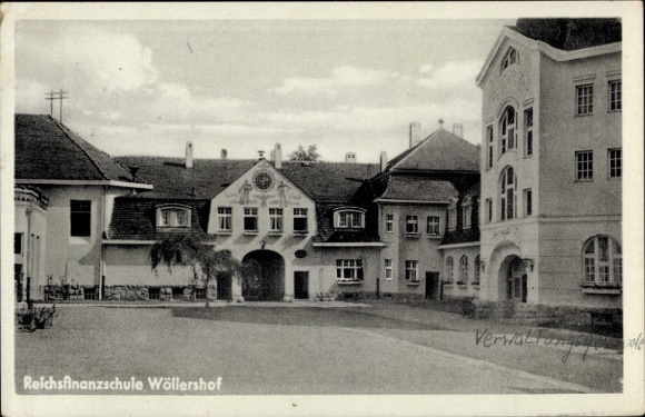 Postcard Wöllershof Störnstein in the Upper Palatinate Bavaria, Reich Finance School