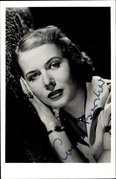 Photo Postcard actress Cornell Borchers, portrait, autograph