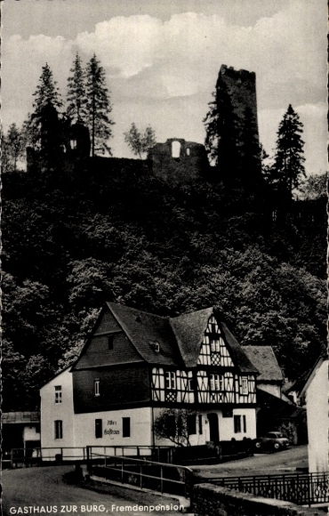KP Grenzau Höhr Grenzhausen w Westerwald, Gasthaus Zur Burg