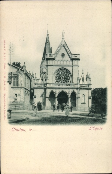 Postcard Chatou Yvelines, The Church