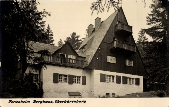 Ak Oberbärenburg Altenberg im Erzgebirge, Ferienheim Berghaus
