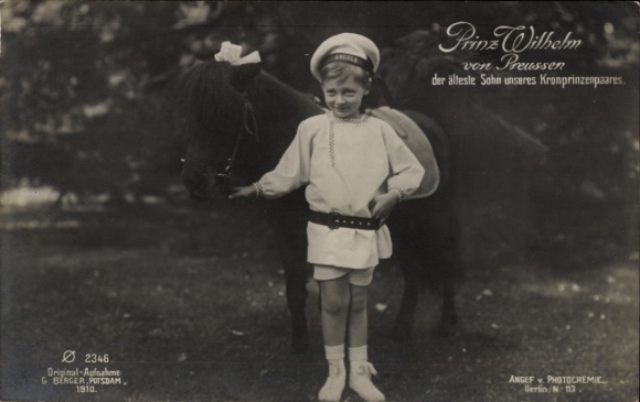 Ak Prinz Wilhelm von Preußen, Portrait