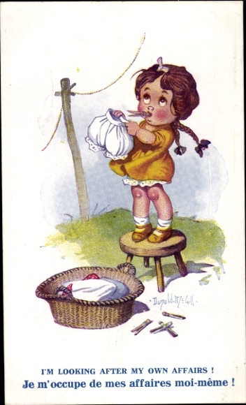 Artist Postcard McGill, Donald, I'm looking after my own affairs