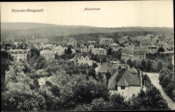 Postcard Dresden North Klotzsche Koenigswald, Auenstrasse