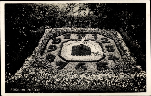 PC Zittau in Saxony, flower clock