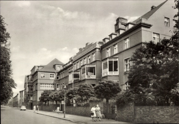 Ak Halle an der Saale, Sankt-Barbara-Krankenhaus