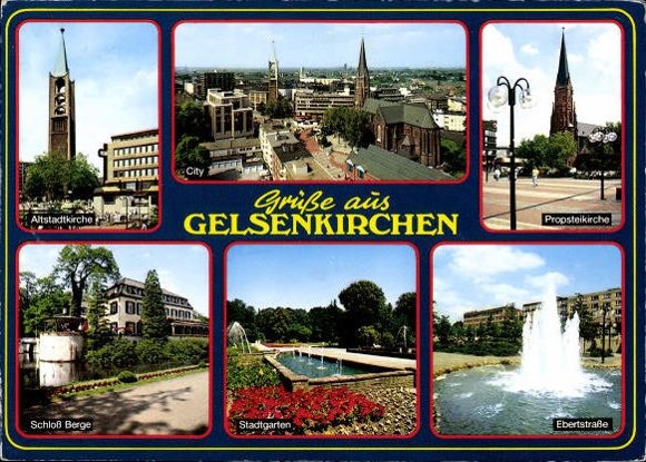 9 old PCs Recklinghausen in Westphalia, various views