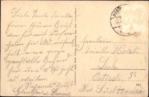 Postcard Dieringhausen Gummersbach in the Oberberg district, panorama