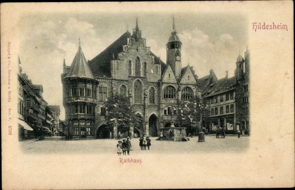 Relief PC Hildesheim in Lower Saxony, town hall