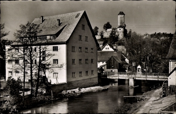 Ansichtkaart Neuhaus an der Pegnitz Midden-Franken, gedeeltelijk aanzicht