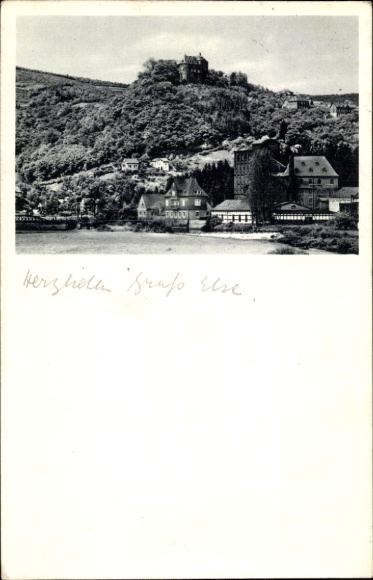Postcard Freusburg Kirchen an der Sieg, Jugendburg Freusburg