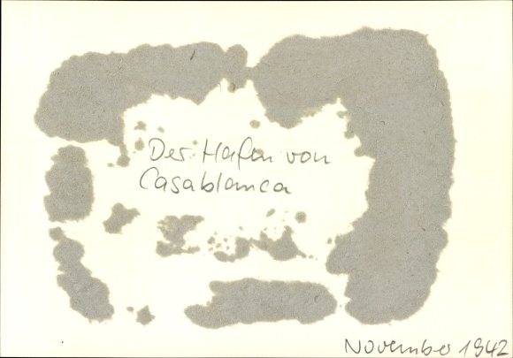 Photo H. Hoffmann, aerial photograph of the port of Casablanca, November 1942