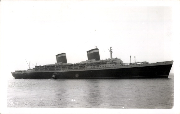 foto Ak stoomschip Verenigde Staten, United States Lines, USL