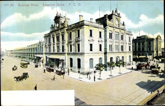 Briefkaart Buenos aires Argentinië, Estacion eens, FCO