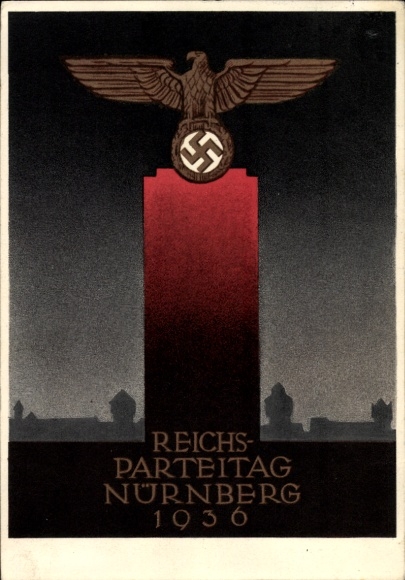 Artist Postcard Klein, Richard, Reich Party Rally of the NSDAP Nuremberg 1936