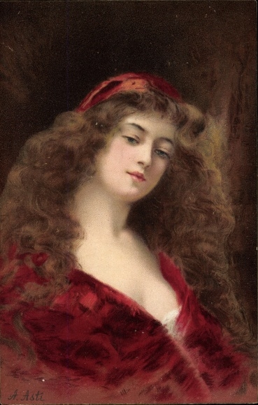 Artist PC Asti, Angelo, portrait of a young woman