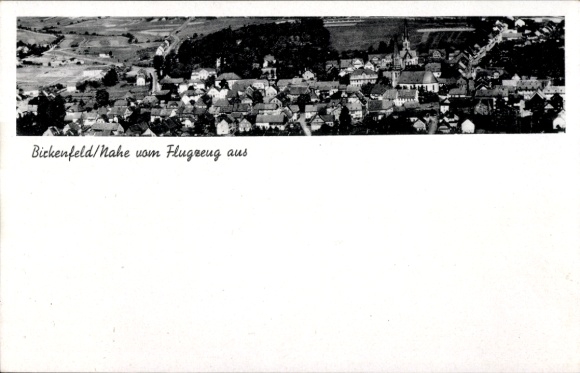 Postcard Birkenfeld an der Nahe, aerial photograph