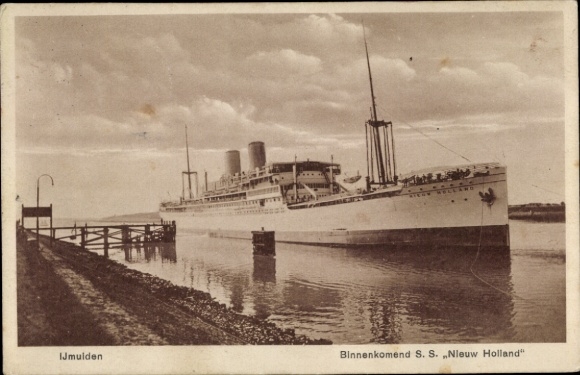 Ak stoomschip SS Nieuw Holland, KPM Line