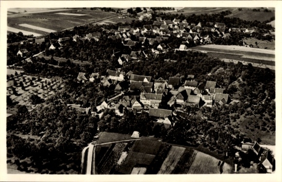 Postcard Kleinaltdorf Gaildorf am Kocher, aerial photograph, Großaltdorf