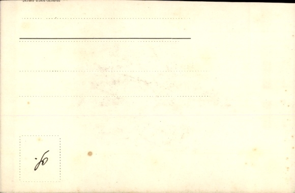 Postcard Man in Tailcoat, Walking Stick