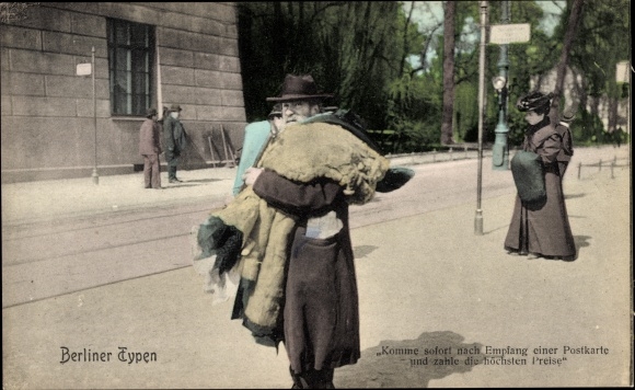 Postcard Berlin, seller, come immediately after receiving a PC and pay the highest prices